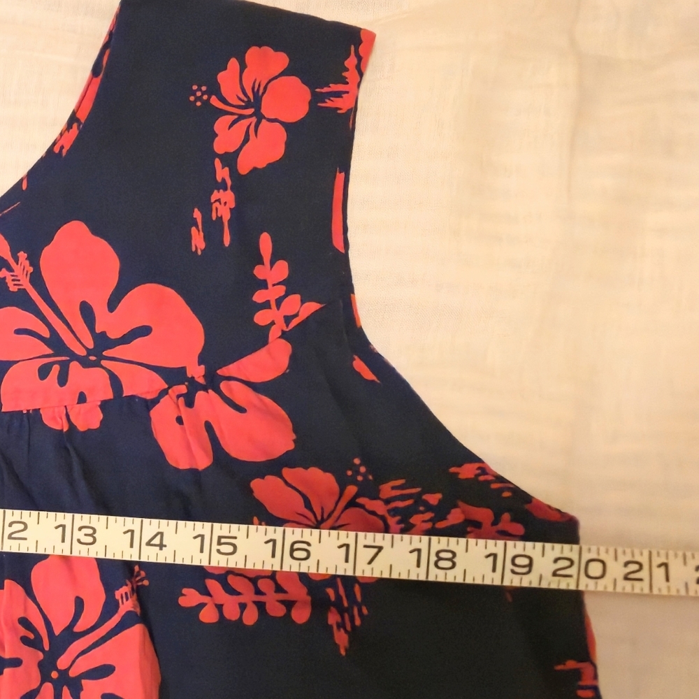 Ui Maikai Vintage Hawaiian Maxi Dress - Tropical Floral - 100% Cotton - Size L - Picture 7 of 8